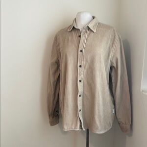 Peter Werth London Bexley LS Corduroy Shirt Jacket - Tan / khaki  XL